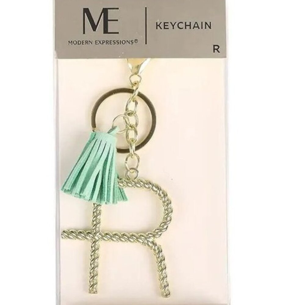 Initial "R" Keychain